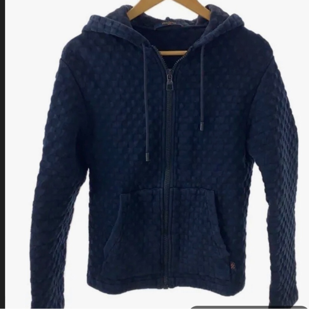 •Rare• Louis Vuitton Navy Zip Thru Jacket  •🧥•